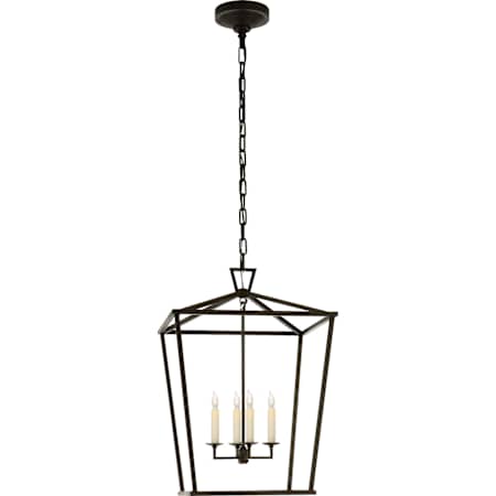 Visual Comfort Darlana 17" Medium Lantern by E. F. Chapman Aged Iron
