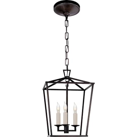 Visual Comfort Darlana 10" Mini Lantern by E. F. Chapman Aged Iron
