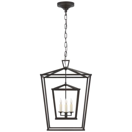 Visual Comfort Darlana 17" Medium Double Cage Lantern by E. F. Chapman Aged Iron