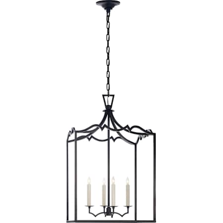 Visual Comfort Darlana 17" Fancy Lantern by E. F. Chapman Aged Iron