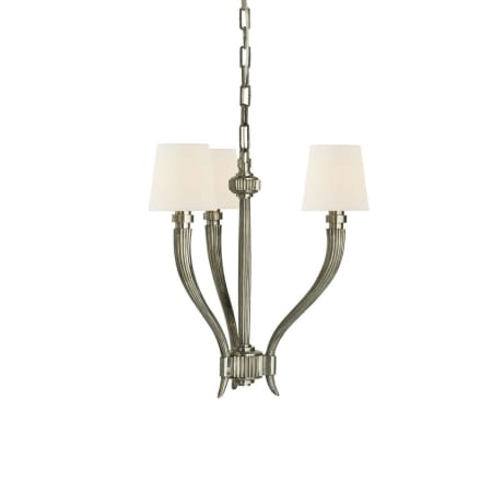 Visual Comfort Ruhlmann 3 Light 18" Wide Chandelier Antique Nickel