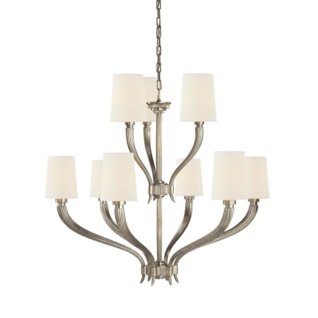 Visual Comfort Ruhlmann 9 Light 35" Wide Chandelier Antique Nickel