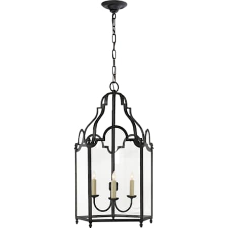 Visual Comfort French Market 16" Pendant Light by E. F. Chapman Blackened Rust