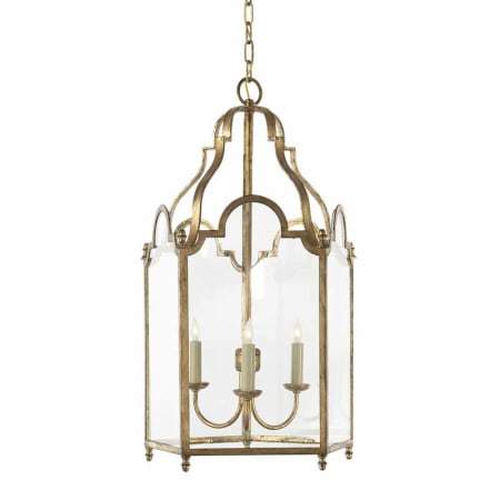 Visual Comfort French Market 16" Pendant Light by E. F. Chapman Gilded Iron