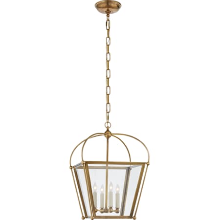 Visual Comfort Riverside 13" Pendant Light by E. F. Chapman Antique Burnished Brass