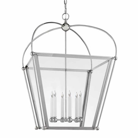 Visual Comfort Riverside 28" Cage Style Chandelier by E. F. Chapman Polished Nickel
