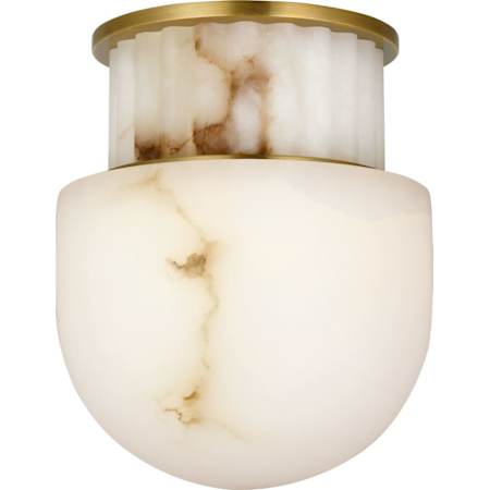 Visual Comfort Nolan 8" Wide Alabaster Semi-Flush Urn Ceiling Fixture Alabaster
