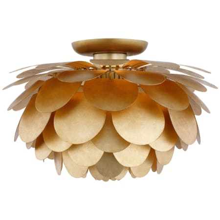 Visual Comfort Cynara 17" Wide Semi-Flush Ceiling Fixture Gild