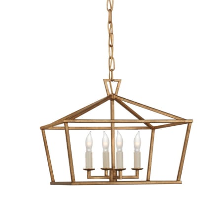 Visual Comfort Darlana 4 Light 16" Wide Lantern Chandelier Gilded Iron