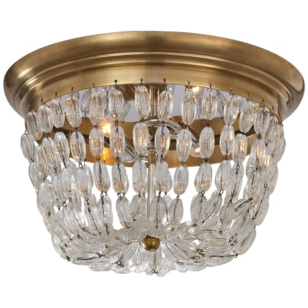 Visual Comfort Paris Flea Market 13" Flush Mount by E. F. Chapman Antique Burnished Brass
