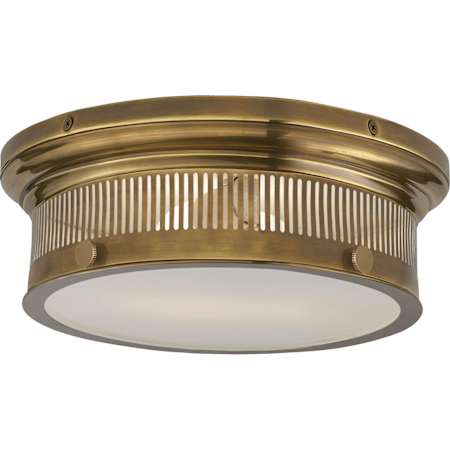 Visual Comfort Alderly 13" Flush Mount by E. F. Chapman Antique Burnished Brass