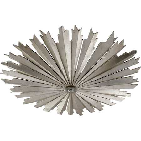 Visual Comfort Claymore 28" Flush Mount by E. F. Chapman Burnished Silver Leaf