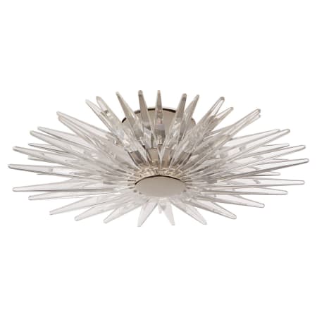 Visual Comfort Quincy 17" Flush Mount with Acrylic by E. F. Chapman Polished Nickel