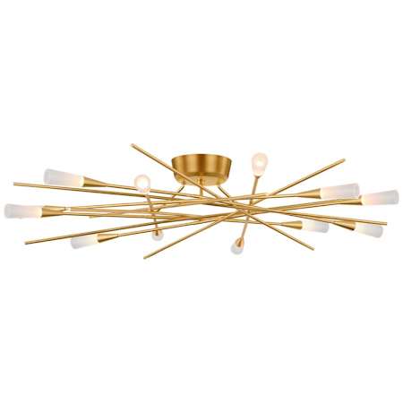 Visual Comfort Stellar 40" Wide LED Semi-Flush Ceiling Fixture Gild