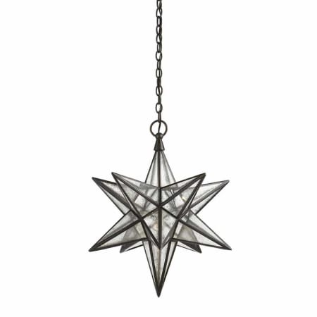 Visual Comfort Moravian Star 18" Pendant Light by E. F. Chapman Aged Iron