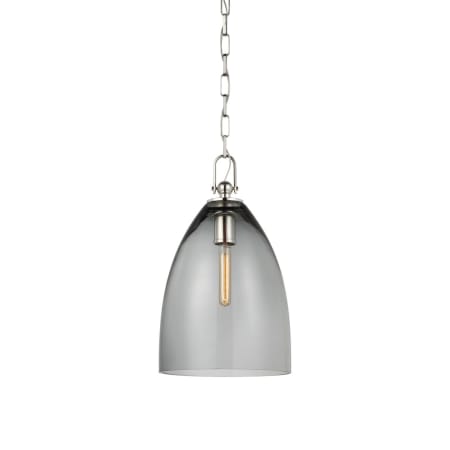 Visual Comfort Andros 12" Wide Pendant Polished Nickel