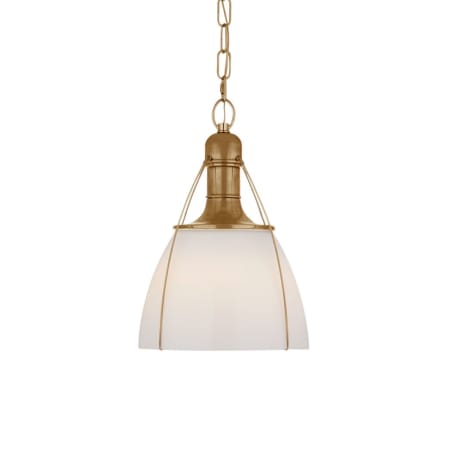 Visual Comfort Prestwick 14" Wide Pendant Antique-Burnished Brass