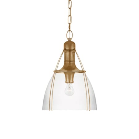 Visual Comfort Prestwick 18" Wide Pendant Antique-Burnished Brass