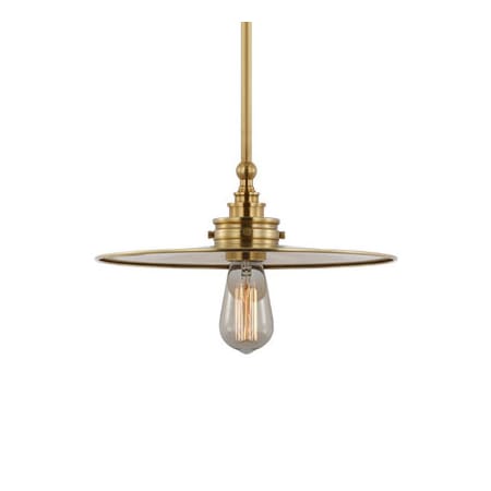 Visual Comfort Parkington 14" Wide Pendant Antique Burnished Brass