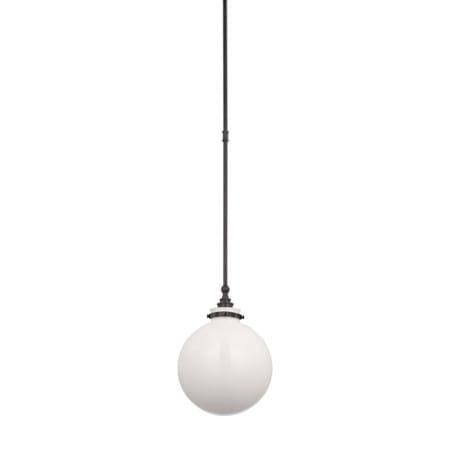 Visual Comfort Parkington 10" Wide Pendant Bronze / White Glass
