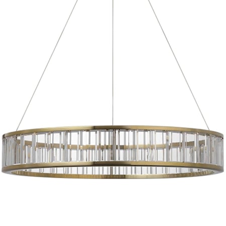 Visual Comfort Iterna 30" Wide LED Ring Chandelier Antique-Burnished Brass