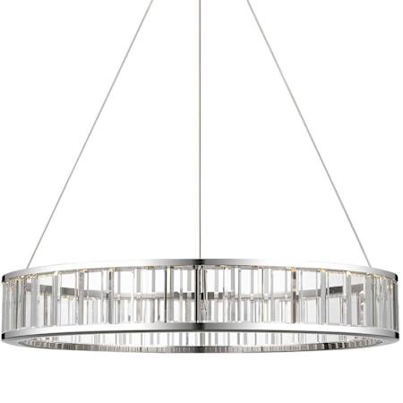 Visual Comfort Iterna 30" Wide LED Ring Chandelier Polished Nickel