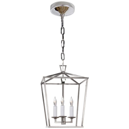 Visual Comfort Darlana 10" Mini Lantern by E. F. Chapman Polished Nickel