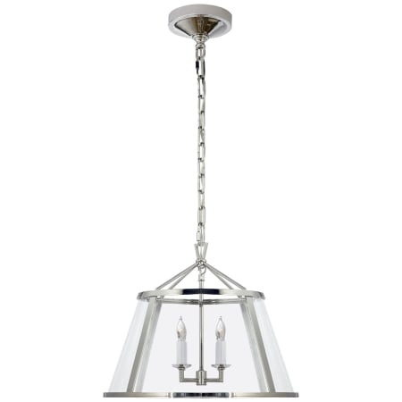 Visual Comfort Darlana 17" Pendant with Clear Glass by E. F. Chapman Polished Nickel