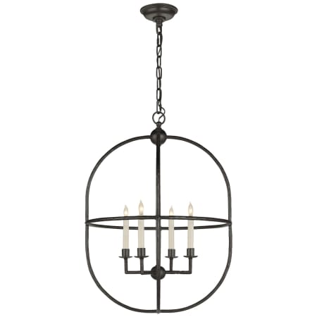 Visual Comfort Desmond 21" Open Oval Lantern by E. F. Chapman Aged Iron
