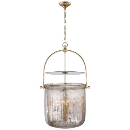 Visual Comfort Lorford 20" Smoke Bell Lantern with Mercury Glass by E. F. Chapman Gilded Iron