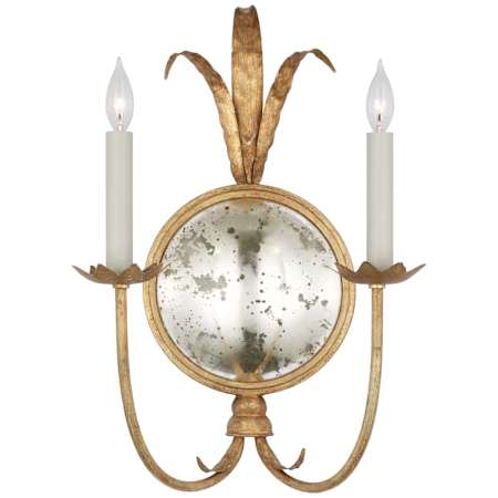 Visual Comfort Gramercy 2 Light 24" Tall Wall Sconce Gilded Iron