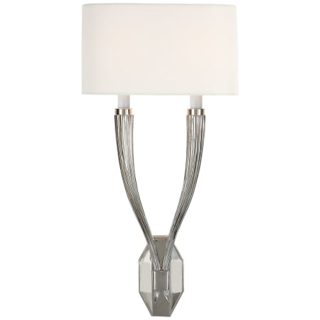 Visual Comfort Ruhlmann 2 Light 23" Tall Wall Sconce Polished Nickel