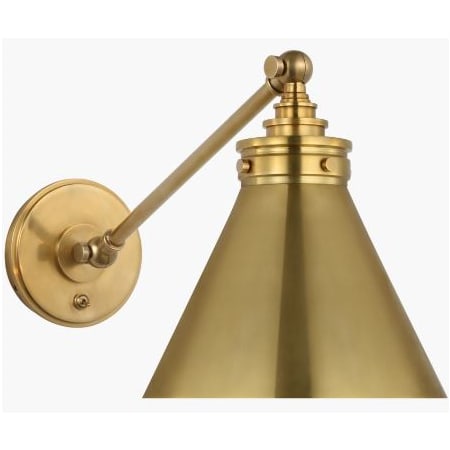 Visual Comfort Parkington 10" Tall Wall Sconce Antique Burnished Brass