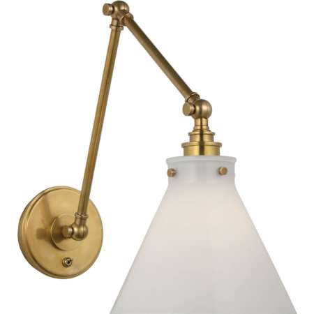Visual Comfort Parkington 15" Tall Wall Sconce Antique-Burnished Brass