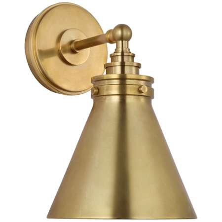 Visual Comfort Parkington 12" Tall Wall Sconce Antique-Burnished Brass
