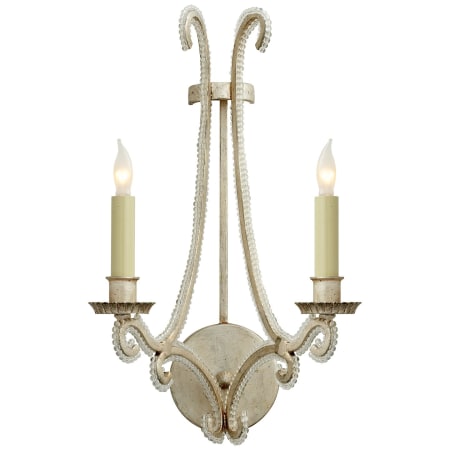 Visual Comfort Oslo 9-3/4" Wide Wall Sconce Burnished Silver Leaf