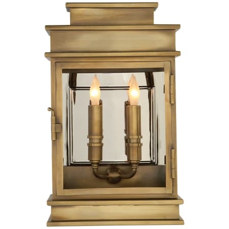 Visual Comfort Linear 15" Outdoor Wall Light by E. F. Chapman Antique Burnished Brass
