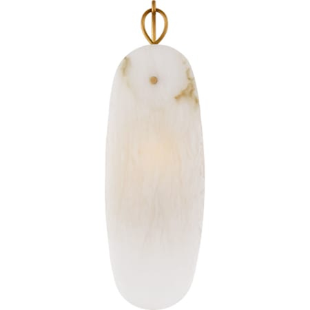 Visual Comfort Cora 17" Small Alabaster Sconce by Chapman & Myers Antique Burnished Brass