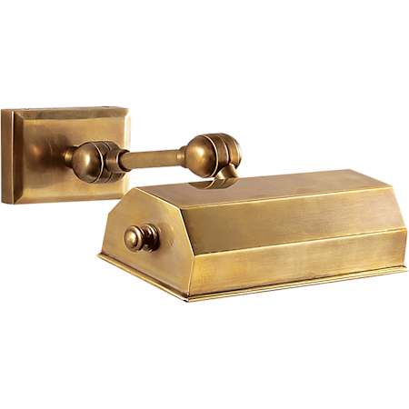 Visual Comfort Dorchester 8" Hardwired or Plug-In Picture Light by E.F. Chapman Antique Burnished Brass
