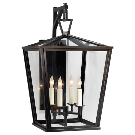 Visual Comfort Darlana 21" Medium Bracketed Lantern by Chapman & Myers Bronze