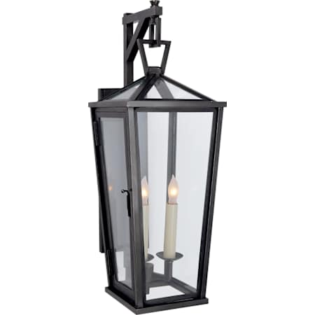 Visual Comfort Darlana 21" Small Tall Bracketed Wall Lantern by Chapman & Myers Bronze
