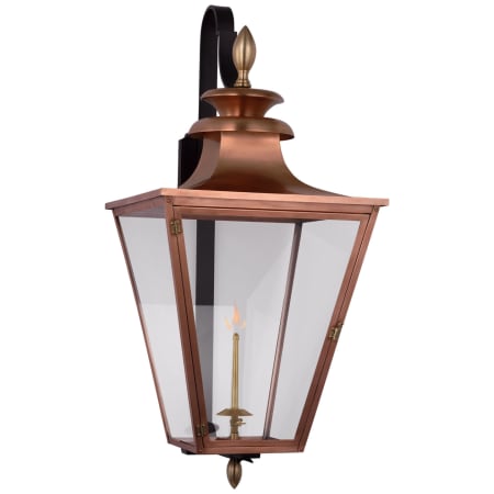 Visual Comfort Albermarle 40" Tall Gas Lantern Wall Sconce Soft Copper / Brass
