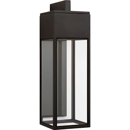Visual Comfort Irvine 26" Large LED Bracketed Wall Lantern in Bronze with Clear Glass by Chapman & Myers Bronze