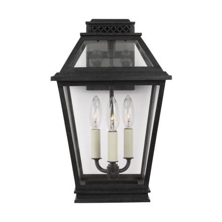Visual Comfort Falmouth 16" Tall Outdoor Wall Sconce Dark Weathered Zinc