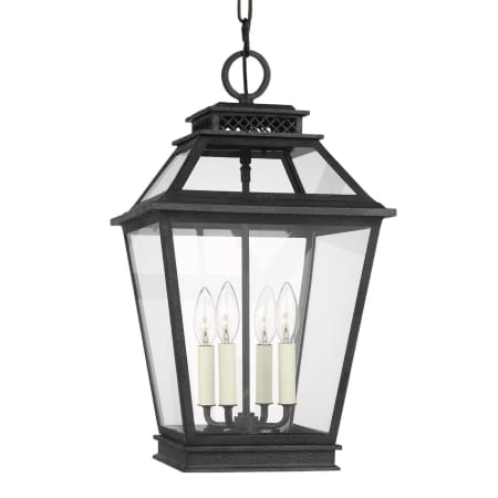 Visual Comfort Falmouth 12" Wide Outdoor Pendant Dark Weathered Zinc