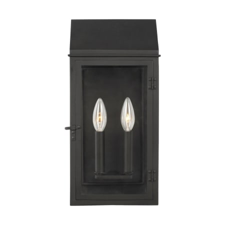 Visual Comfort Hingham 16" Tall Outdoor Wall Sconce Textured Black