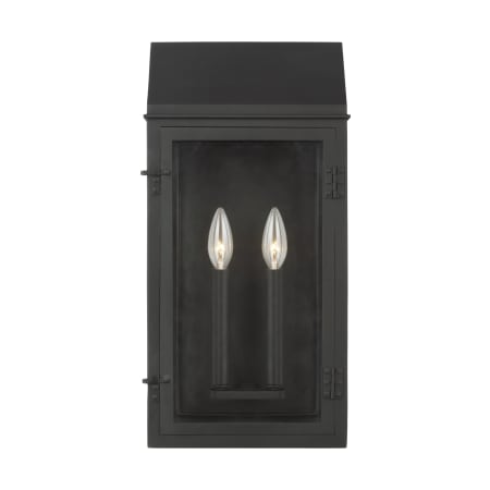 Visual Comfort Hingham 20" Tall Outdoor Wall Sconce Textured Black