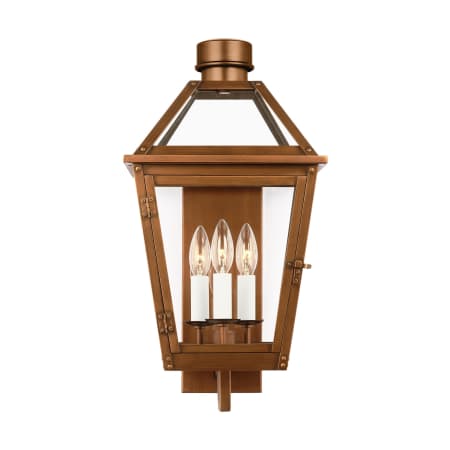 Visual Comfort Hyannis 3 Light 20" Tall Outdoor Wall Sconce Natural Copper