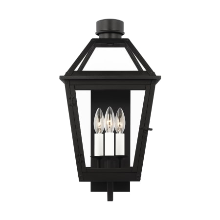 Visual Comfort Hyannis 3 Light 20" Tall Outdoor Wall Sconce Textured Black