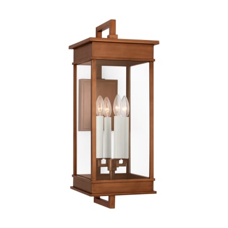 Visual Comfort Cupertino 4 Light 26" Tall Outdoor Wall Sconce Natural Copper